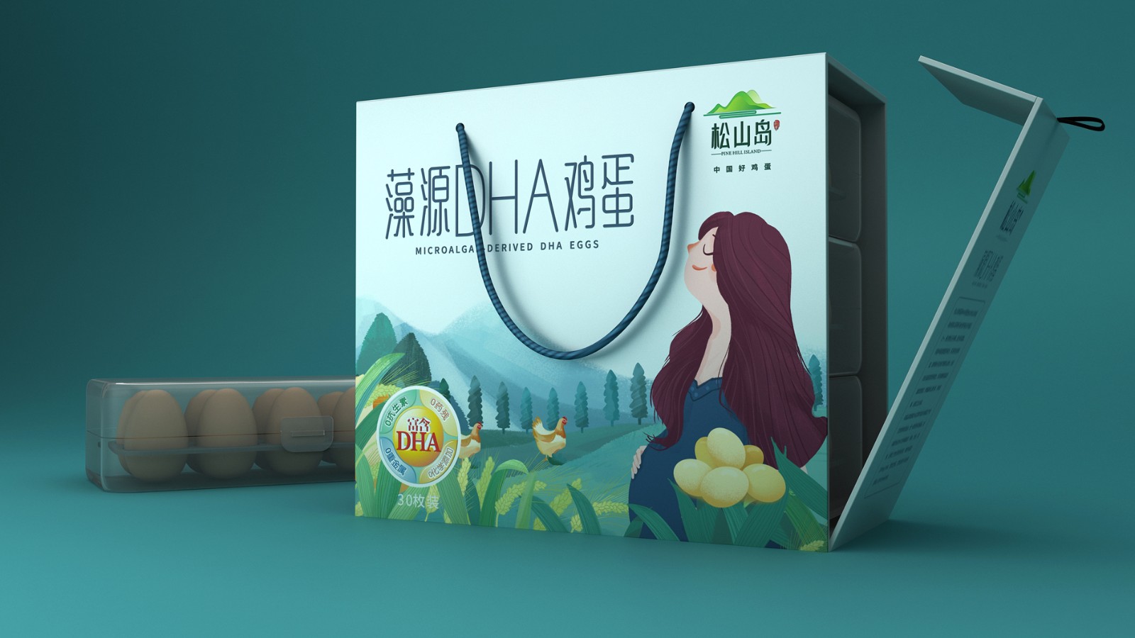 土雞蛋包裝設(shè)計(jì)越來(lái)越注重原生態(tài)的視覺感